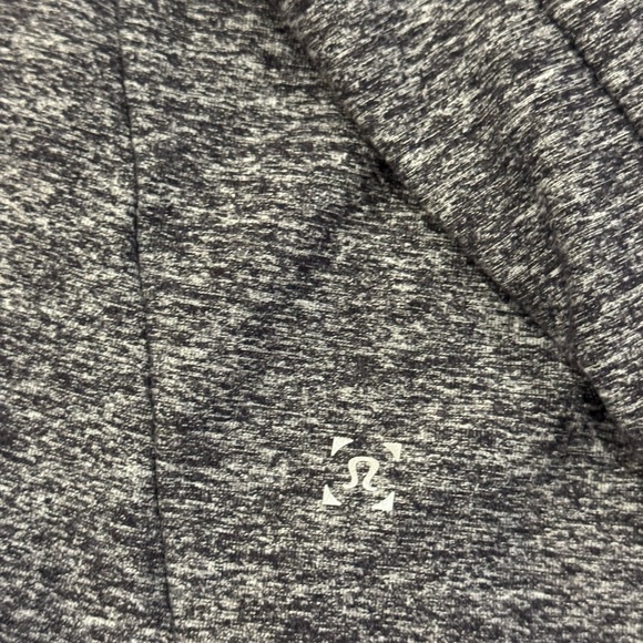 Lululemon Surge Warm 1/2 Zip Hoodie Sz L In Heathered Black - Picture 4 of 5